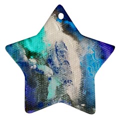 Violet Art Star Ornament (two Sides)