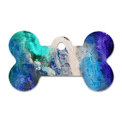 Violet Art Dog Tag Bone (one Side) by 20JA