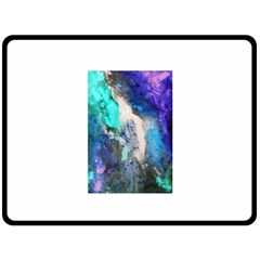 Violet Art Double Sided Fleece Blanket (large) by 20JA