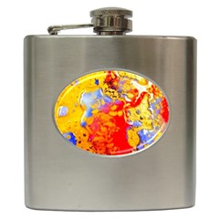 Gold And Red Hip Flask (6 Oz) by 20JA