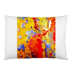 Gold And Red Pillow Case (two Sides) by 20JA