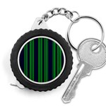 Dark Blue Green Striped Pattern Measuring Tapes Front