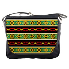 Rhombus Chains And Other Shapes 			messenger Bag by LalyLauraFLM