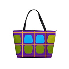 Shapes In Squares Pattern Classic Shoulder Handbag by LalyLauraFLM