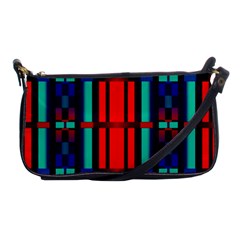 Stripes And Rectangles  			shoulder Clutch Bag by LalyLauraFLM