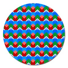 Shapes Rows 			magnet 5  (round) by LalyLauraFLM