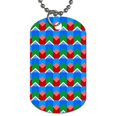 Shapes Rows 			dog Tag (one Side) by LalyLauraFLM