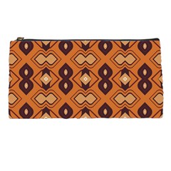 Brown Leaves Pattern 	pencil Case by LalyLauraFLM