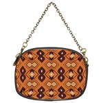 Brown leaves pattern 	Chain Purse (Two Sides) Front