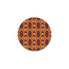 Brown Leaves Pattern 			golf Ball Marker (4 Pack) by LalyLauraFLM