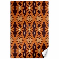 Brown Leaves Pattern 			canvas 24  X 36  by LalyLauraFLM