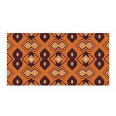 Brown Leaves Pattern Satin Wrap by LalyLauraFLM