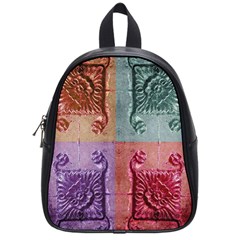 Vintage Flower Squares School Bags (Small) 