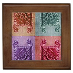 Vintage Flower Squares Framed Tiles