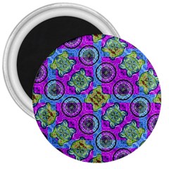 Collage Ornate Geometric Pattern 3  Magnets by dflcprints