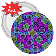 Collage Ornate Geometric Pattern 3  Buttons (100 Pack)  by dflcprints