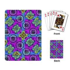 Collage Ornate Geometric Pattern Playing Card by dflcprints