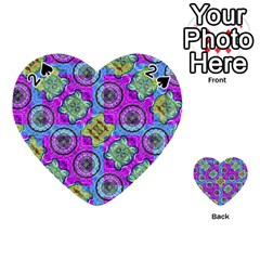 Collage Ornate Geometric Pattern Playing Cards 54 (heart)  by dflcprints