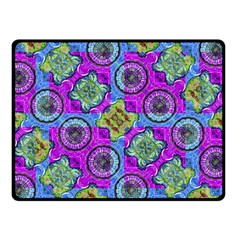 Collage Ornate Geometric Pattern Double Sided Fleece Blanket (small)  by dflcprints