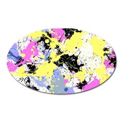 Abstract Oval Magnet by Uniqued