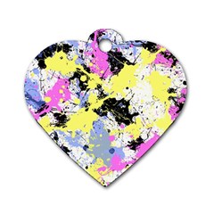 Abstract Dog Tag Heart (two Sides) by Uniqued