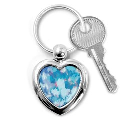 Abstract #2 Key Chains (heart)  by Uniqued