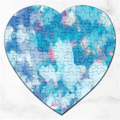 Abstract #2 Jigsaw Puzzle (heart) by Uniqued