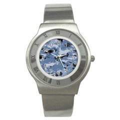 Abstract #3 Stainless Steel Watch