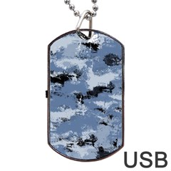 Abstract #3 Dog Tag Usb Flash (one Side) by Uniqued