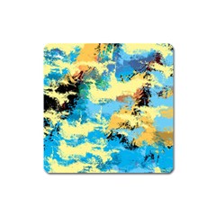 Abstract #4 Square Magnet by Uniqued