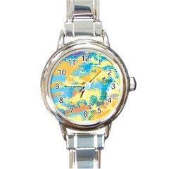 Abstract #5 Round Italian Charm Watch