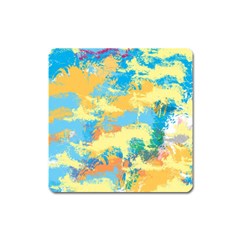 Abstract #5 Square Magnet by Uniqued