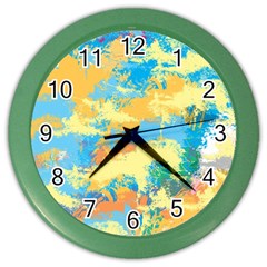 Abstract #5 Color Wall Clocks by Uniqued