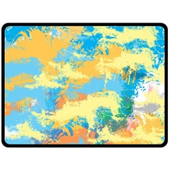 Abstract #5 Double Sided Fleece Blanket (large)  by Uniqued