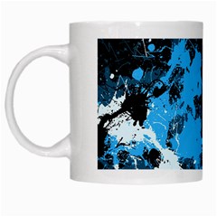 Abstract #8 White Mugs