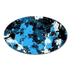 Abstract #8 Oval Magnet by Uniqued