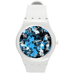 Abstract #8 Round Plastic Sport Watch (M)