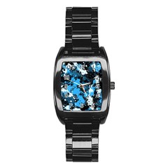 Abstract #8 Stainless Steel Barrel Watch