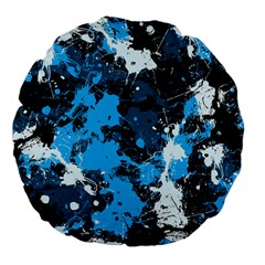 Abstract #8 Large 18  Premium Flano Round Cushions