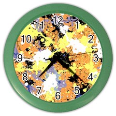 Abstract #9 Color Wall Clocks by Uniqued