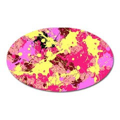 Abstract #11 Oval Magnet by Uniqued