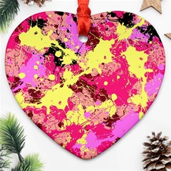 Abstract #11 Heart Ornament (2 Sides)