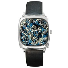 Abstract #15 Square Metal Watch by Uniqued