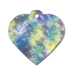 Abstract #17 Dog Tag Heart (one Side) by Uniqued