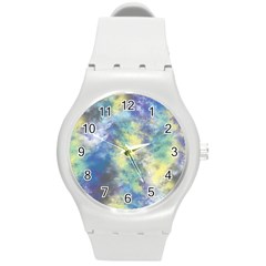 Abstract #17 Round Plastic Sport Watch (m) by Uniqued