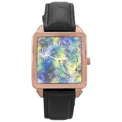 Abstract #17 Rose Gold Leather Watch  by Uniqued