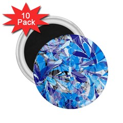 Abstract Floral 2 25  Magnets (10 Pack)  by Uniqued