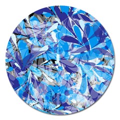 Abstract Floral Magnet 5  (round)