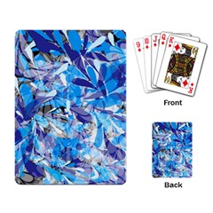 Abstract Floral Playing Card