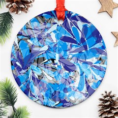 Abstract Floral Round Ornament (two Sides) 